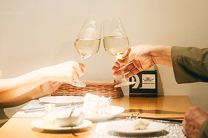 Couple's dinner dining scene