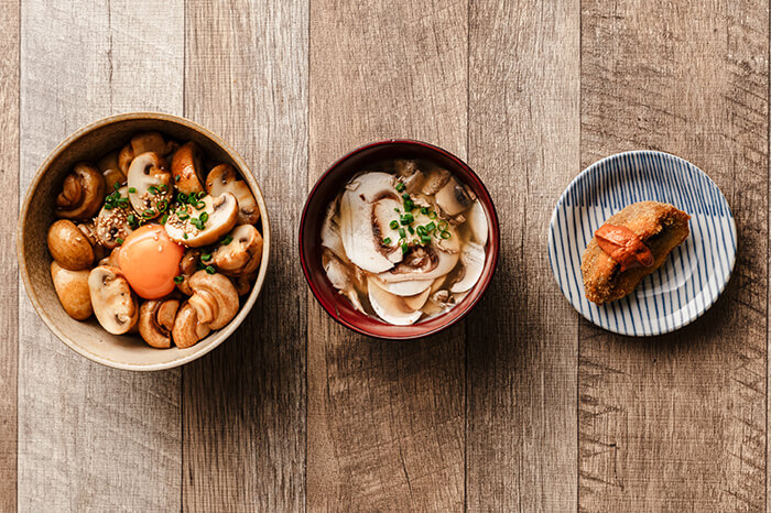 マッシュルームのTKGランチ 01