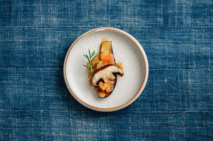Saboro of mushroom and eggplant01