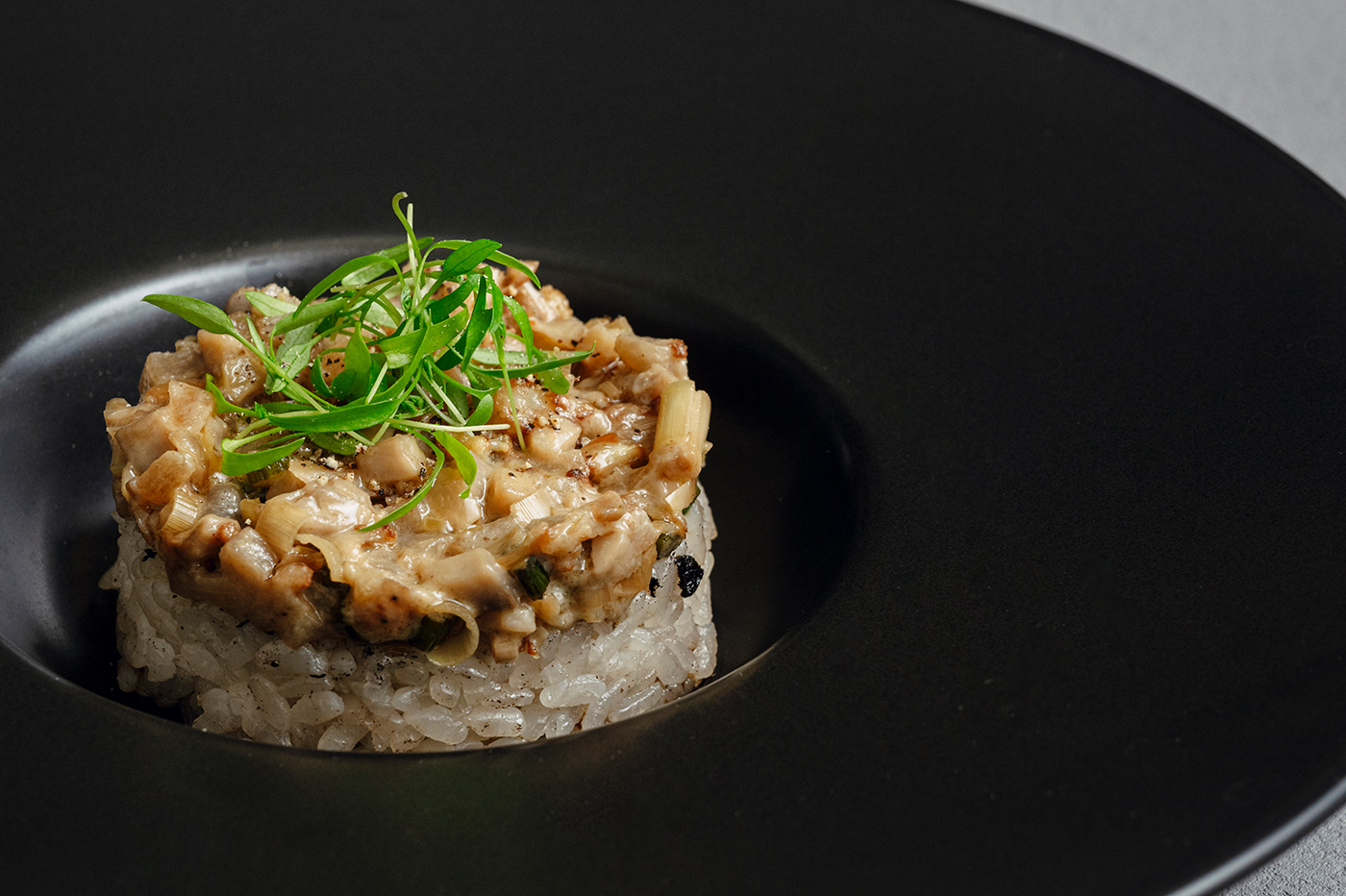 Mushroom green curry with mushroom rice02
