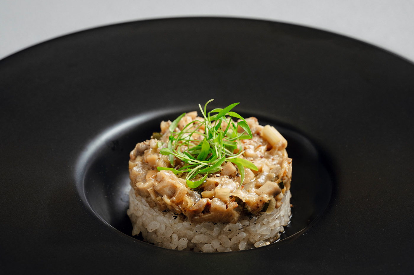 Mushroom green curry with mushroom rice01