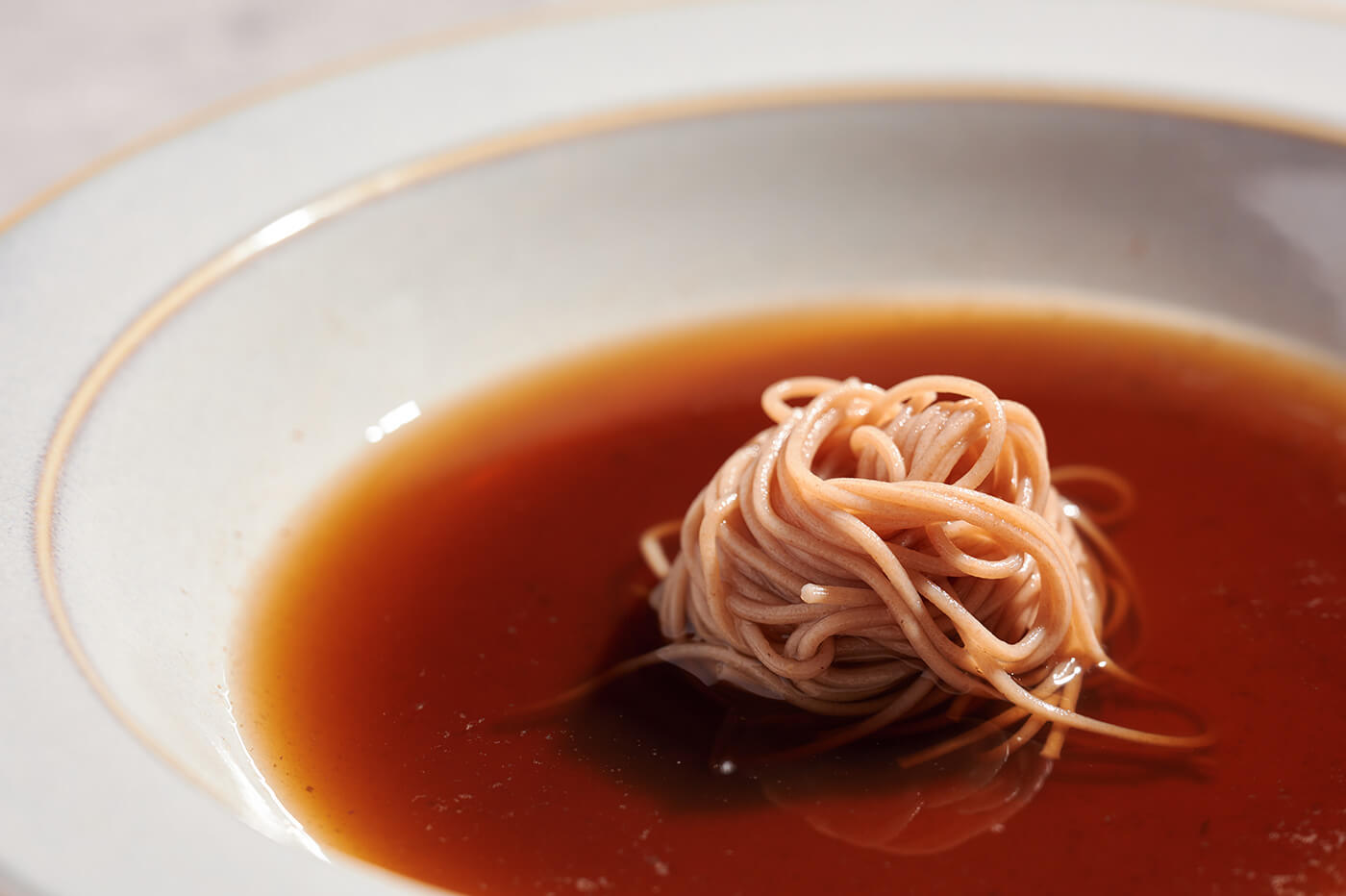 Mushroom consomme soup03