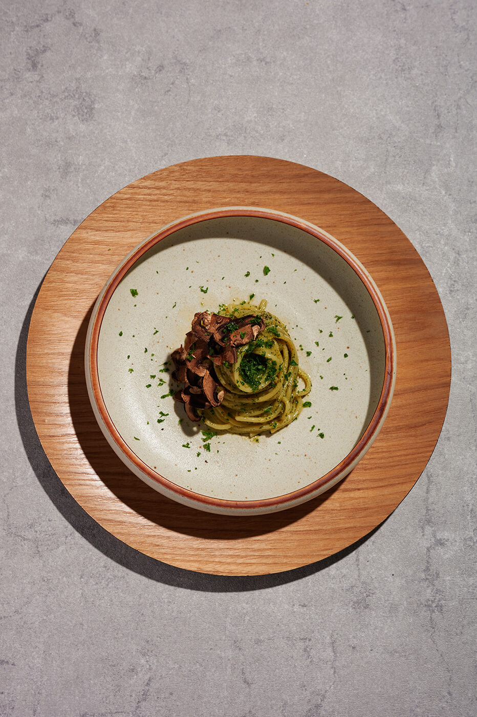 Pasta Shiso(perilla) Genovese style with timur01