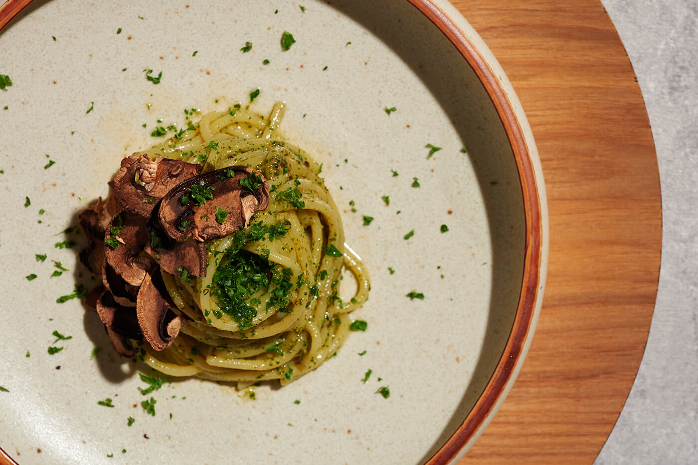 Pasta Shiso(perilla) Genovese style with timur02