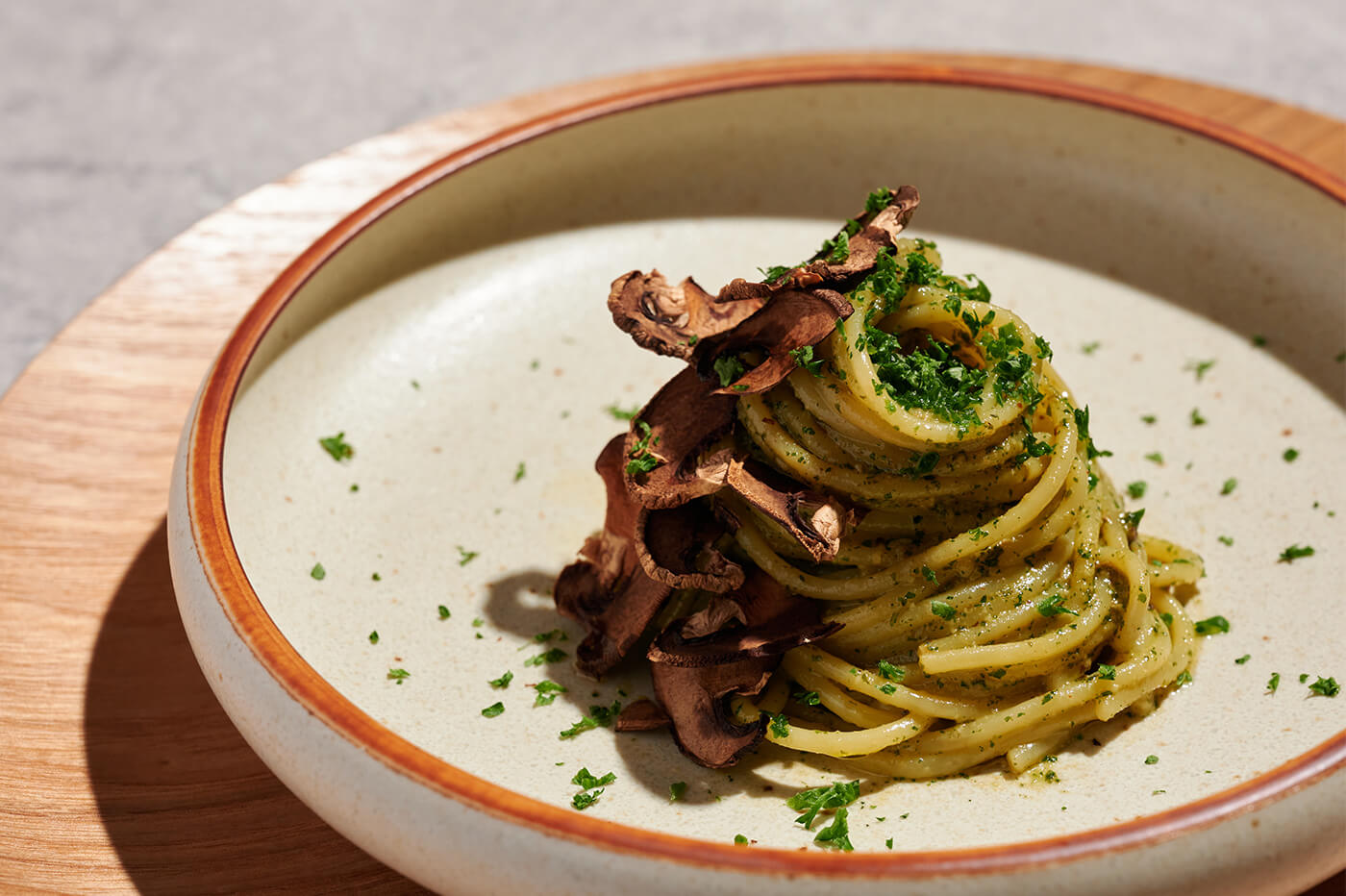 Pasta Shiso(perilla) Genovese style with timur03